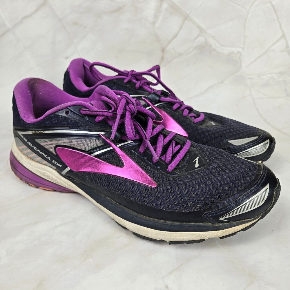 Brooks Ravenna 8 Women's Size 9.5 Running Shoes Purple Blue White